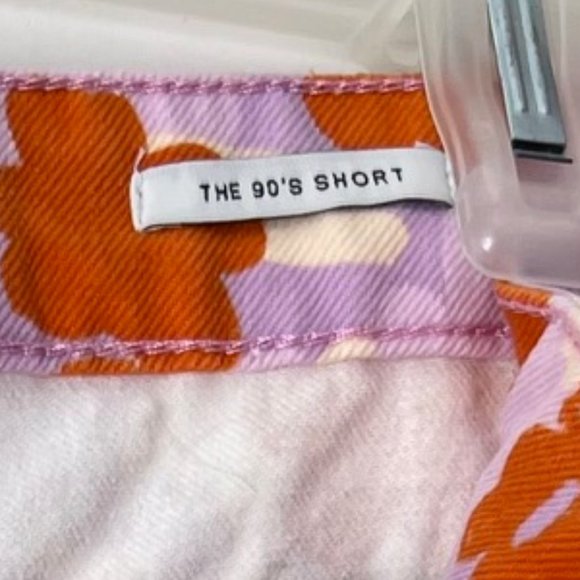 NEW! ZARA Signature Denim The 90's Short in Poppy Flower print ,Size 4 (EU 36) - Picture 15 of 16